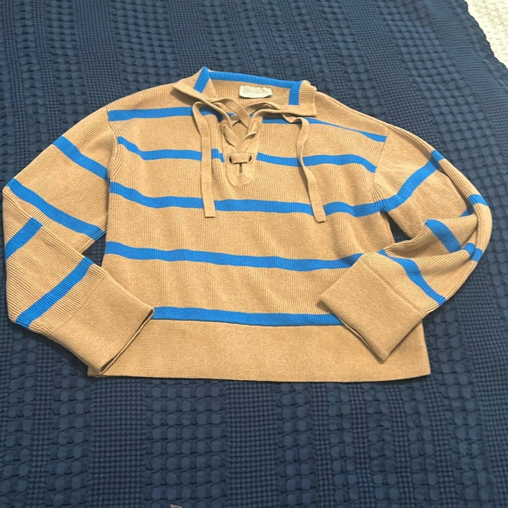 NWOT everlane wool cotton polo sweater